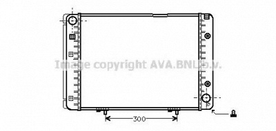 AVA QUALITY COOLING ms2082 -  Радиатор, охлаждение двигателя